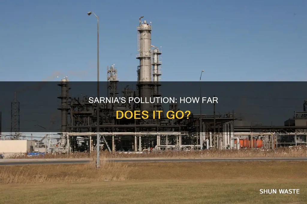 how far west does sarnia