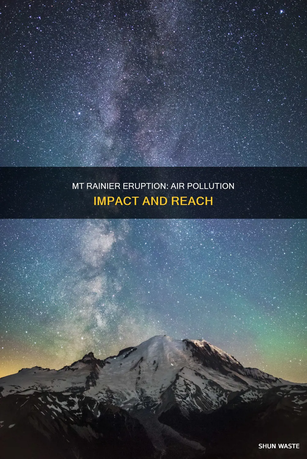 how far will mt rainier eruption air pollution reach
