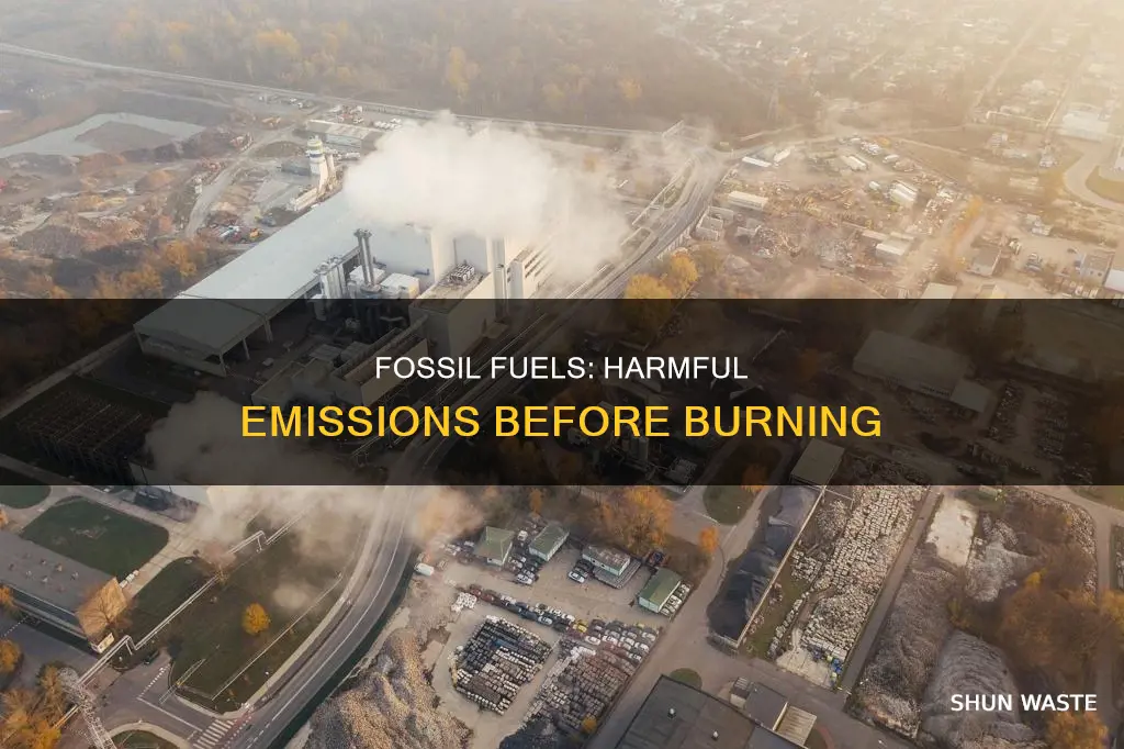 how fossil fuels emit harmful air pollution before being burned