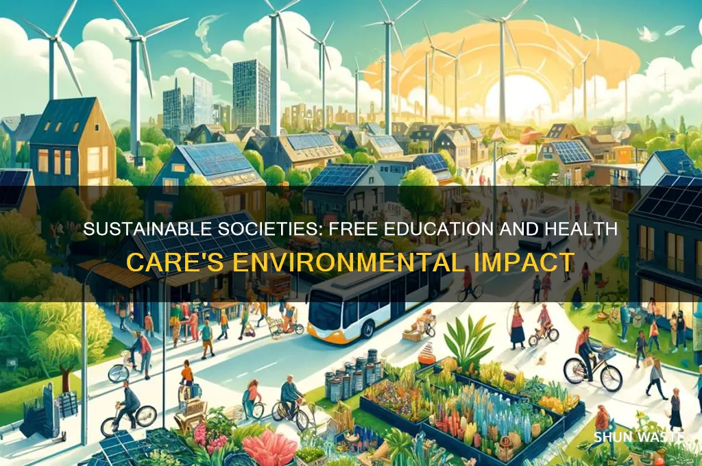 how free education and health care affects the environment