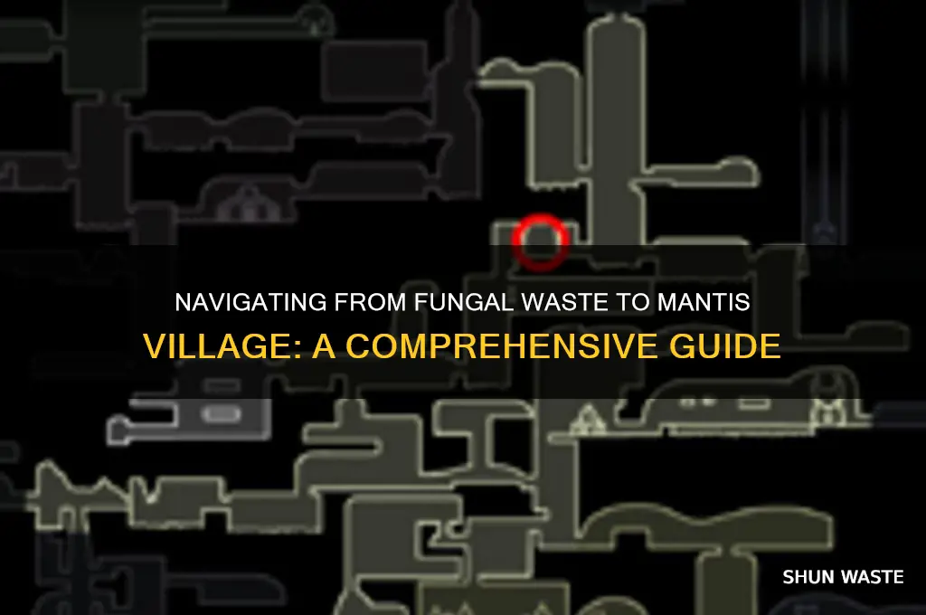 how get to mantis village from fungal waste
