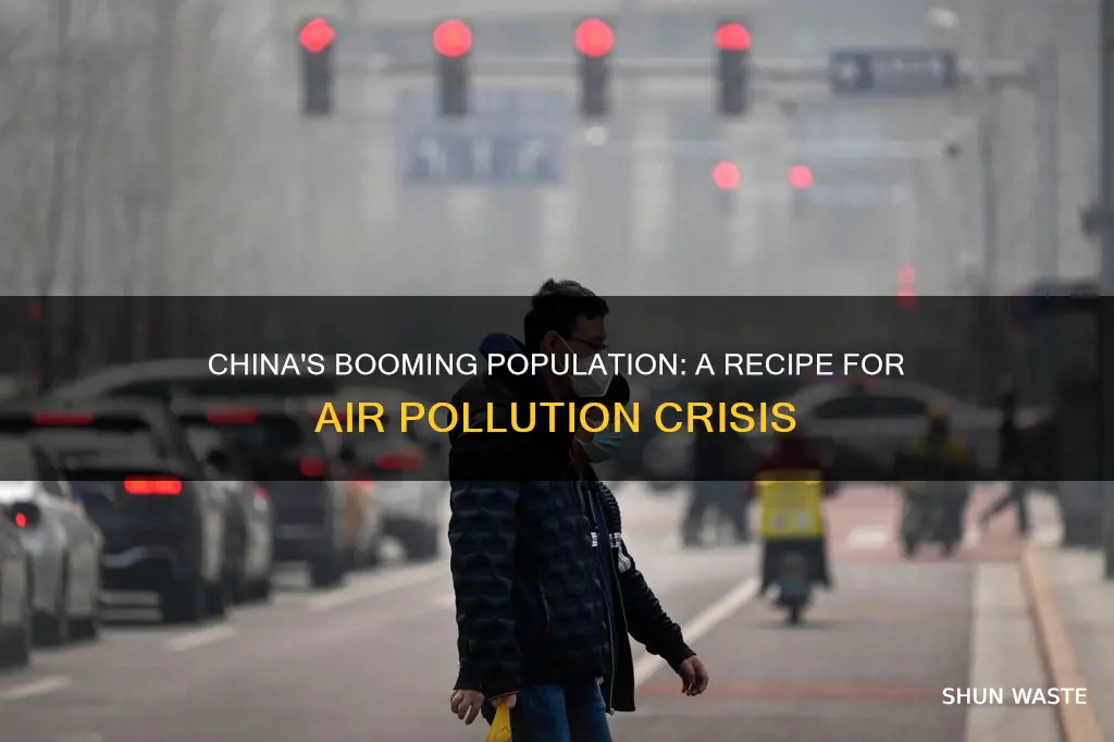 how has growing population in china cause air pollution