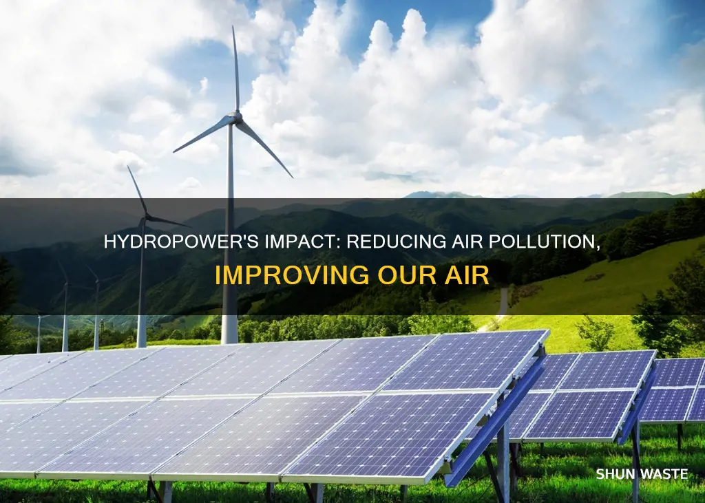 how has hydropowwer decresed air pollution