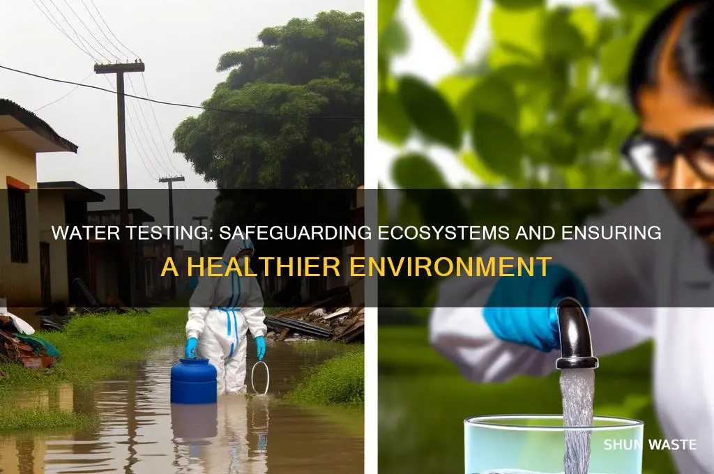 how has water testing helped our environment