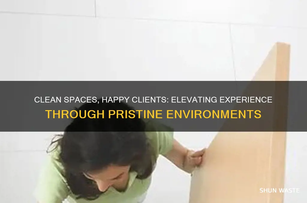 how having a clean environment helps client experience