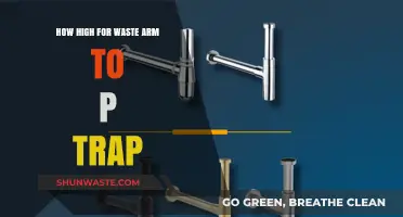 Optimal Height for Waste Arm to P-Trap Installation Guide