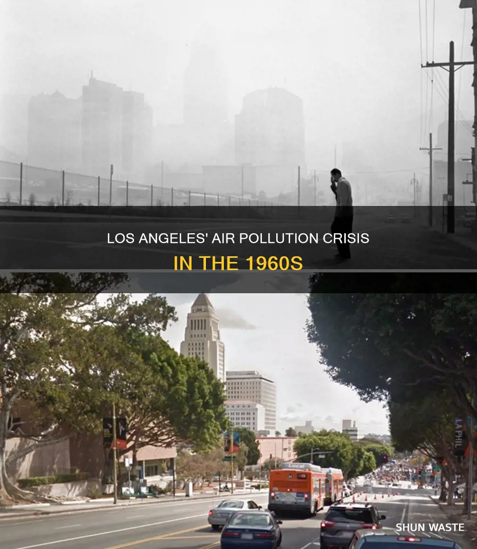 how high was la air pollution in the 60s