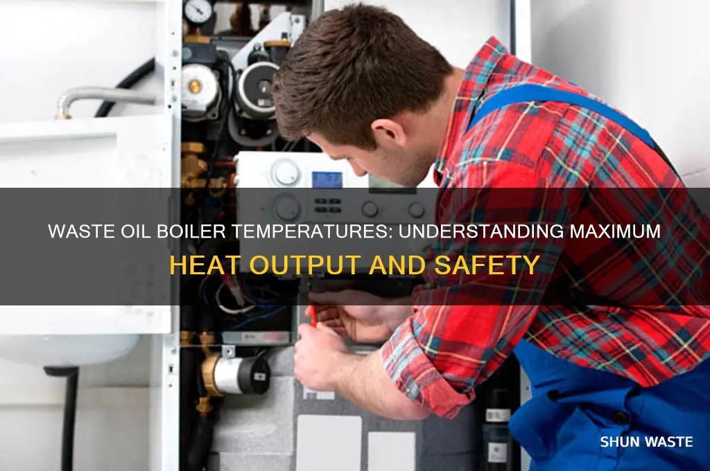 how hot does waste oil boiler get