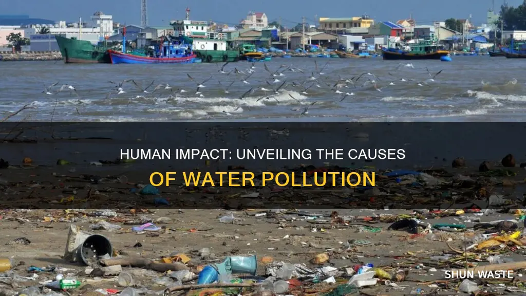 how humans do water pollution