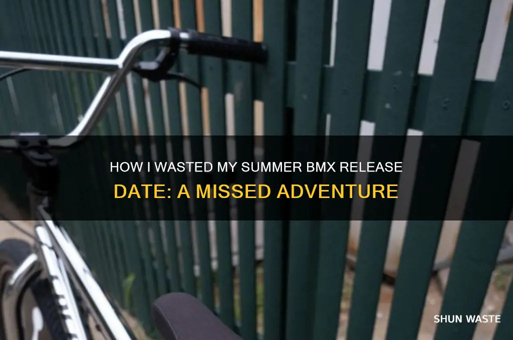 how i wasted my summer bmx release date