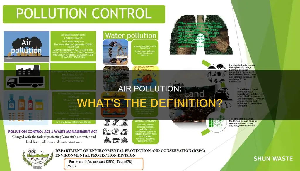 how is air pollution defined