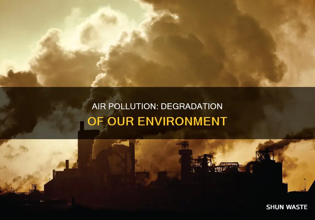how is air pollution degrading the environment