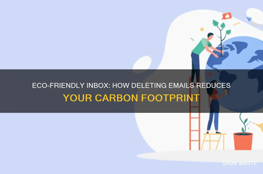 how is deleting emails good for the environment