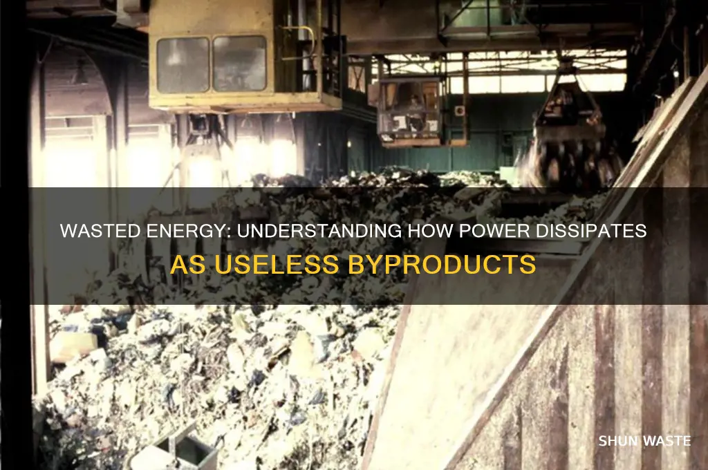 how is energy lost in the form of waste