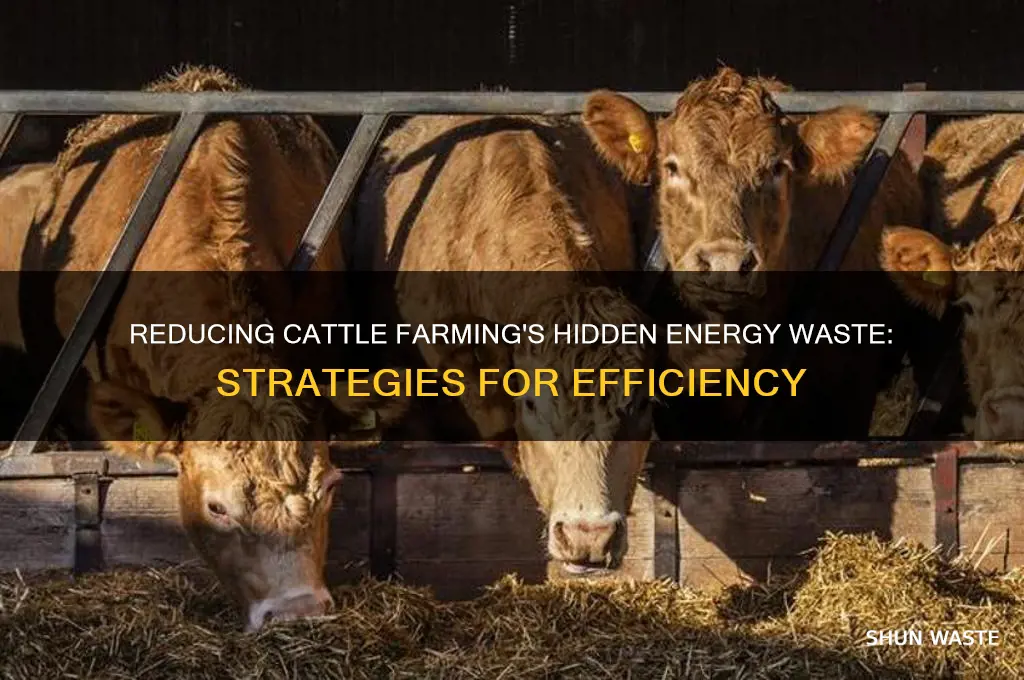 how is energy wasted when rearing cows
