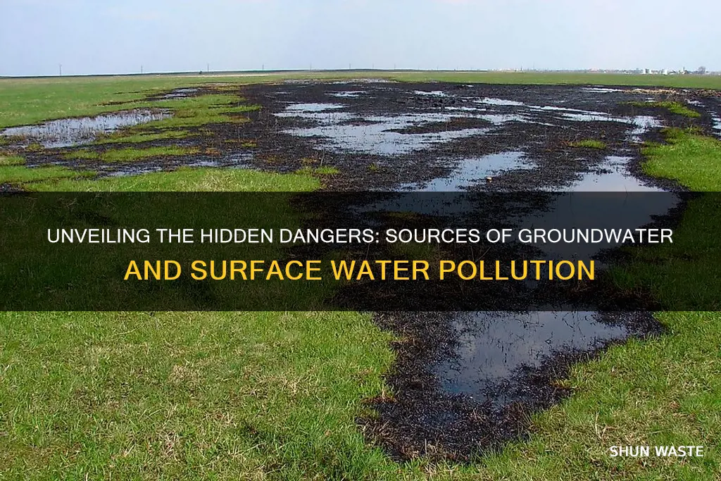 how is groundwater and surface water polluted