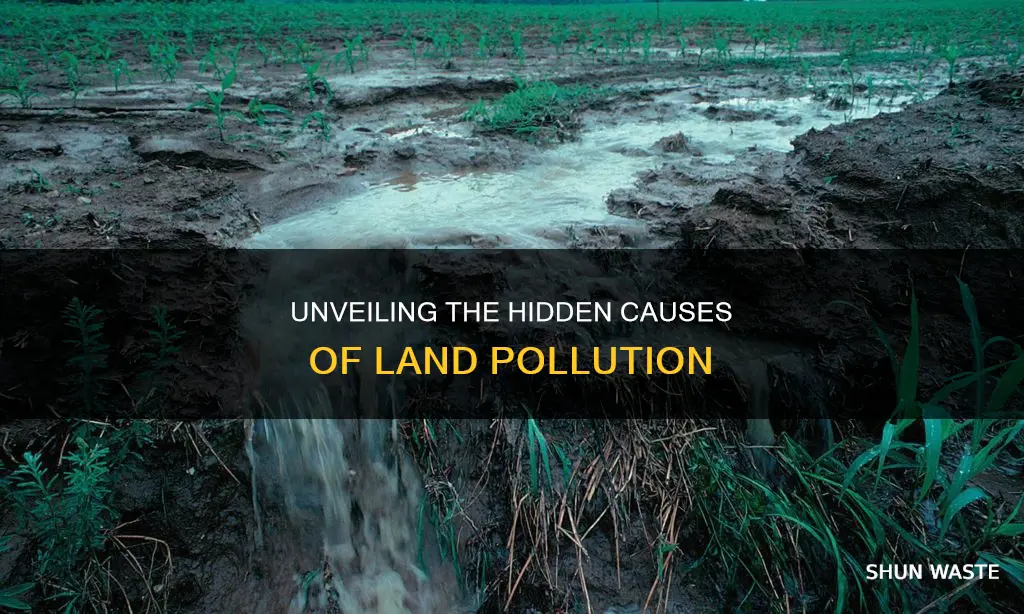 how is land pollution caused