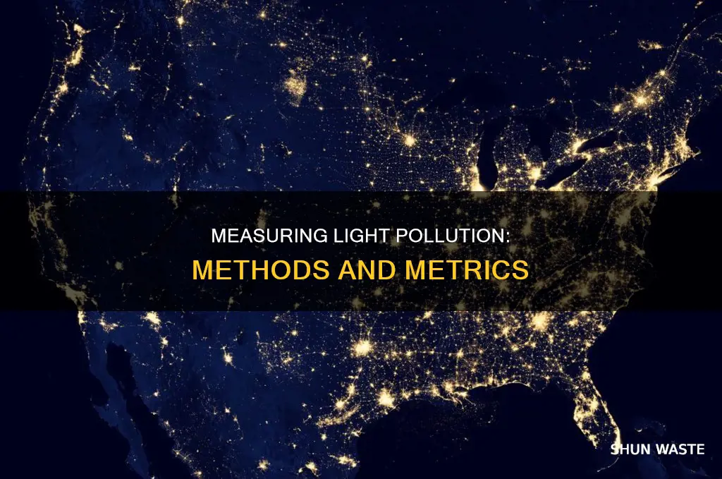 how is light pollution measured