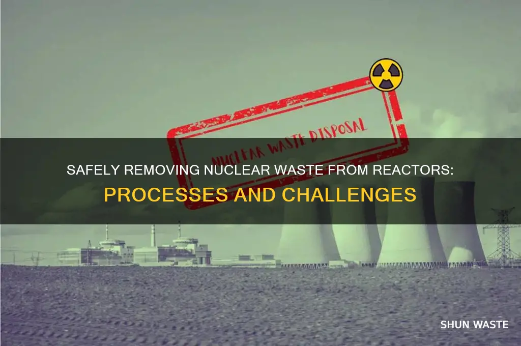 how is nuclear waste removed from reactors
