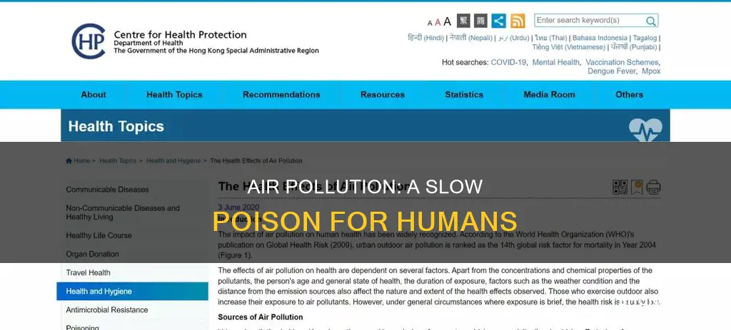 how is polluted air harmful to us