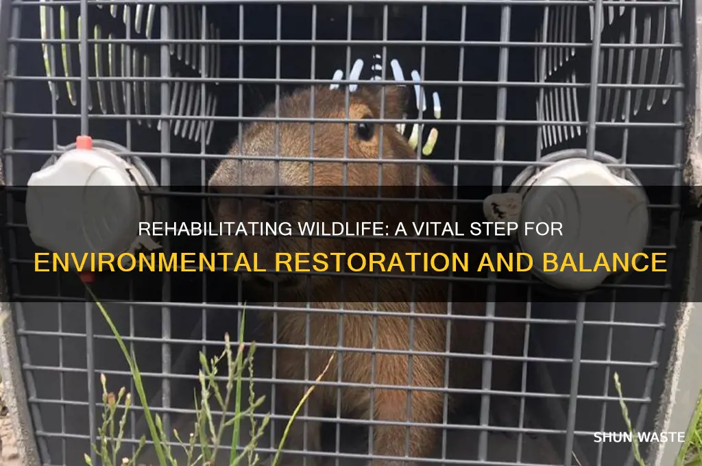 how is rehabilitating wildlife good for the environment