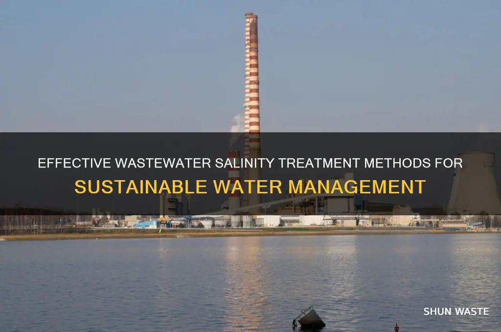 how is salinity treated in waste water