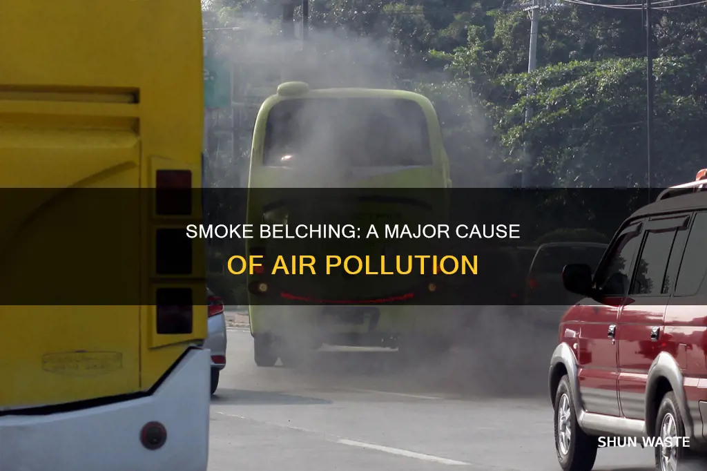 how is smoke belching related to air pollution