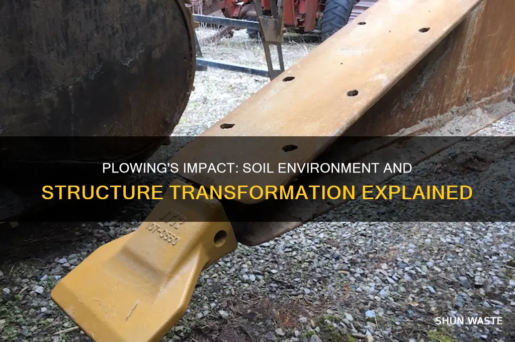 how is soil environment and structure change by plowing