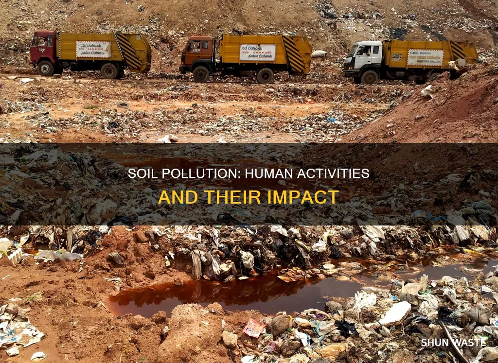 how is soil pollution created