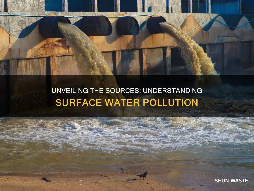 how is surface water pollution caused