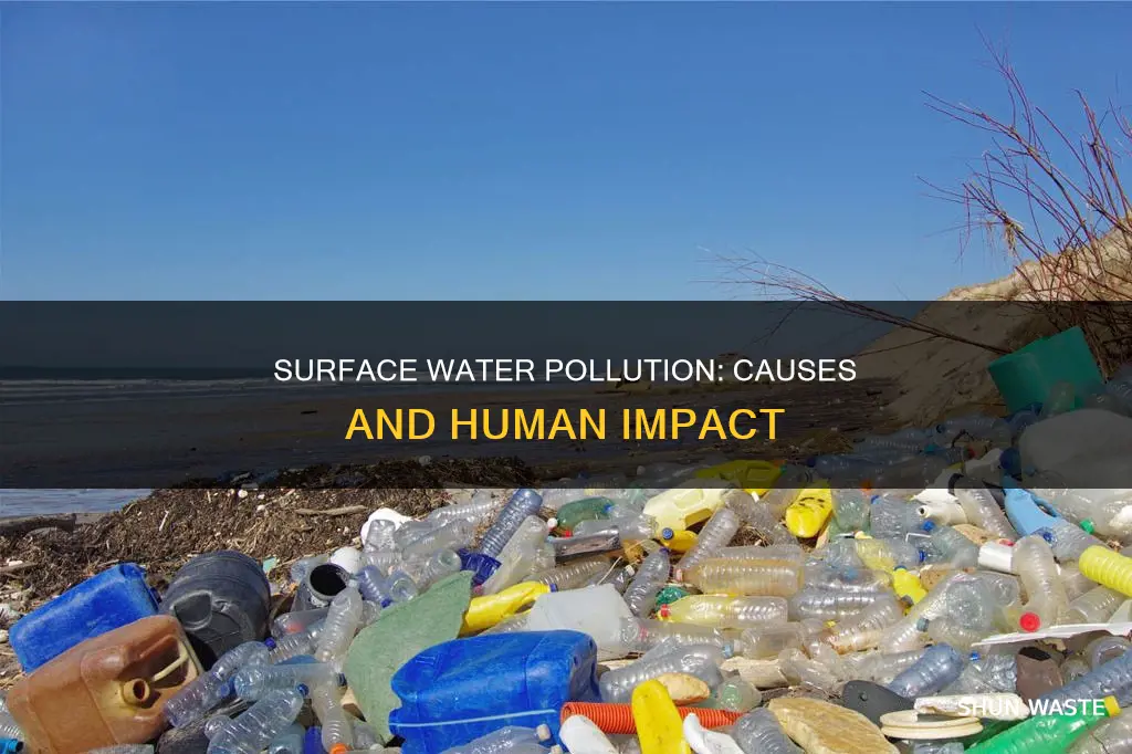 how is surface water pollution caused