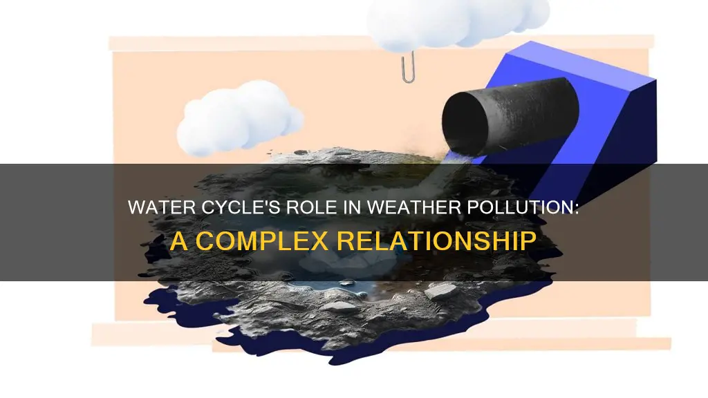 how is the water cycke connected to weater pollution