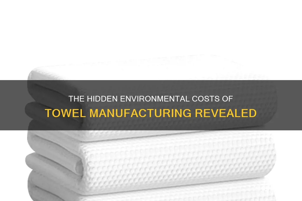how is towel manuffacturing bad for the environment