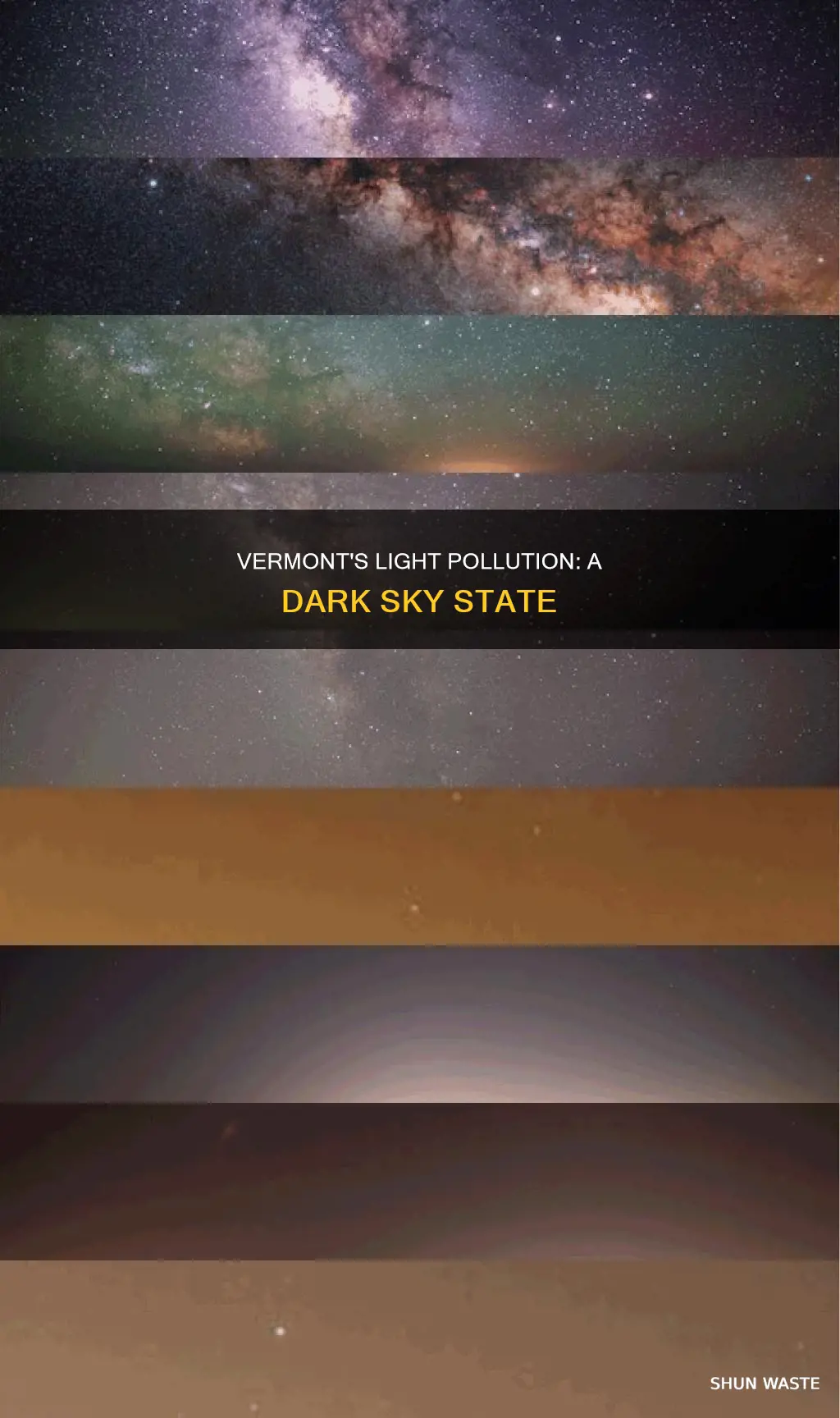 how is vermonts light pollution