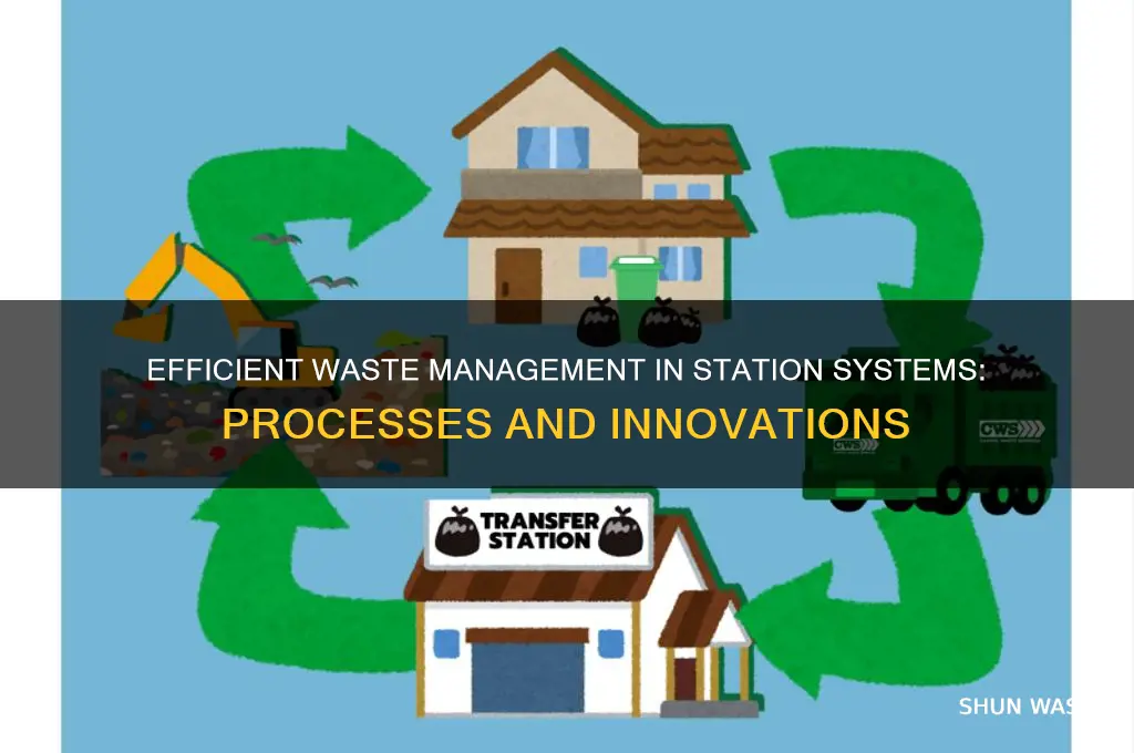 how is waste handled in the station system