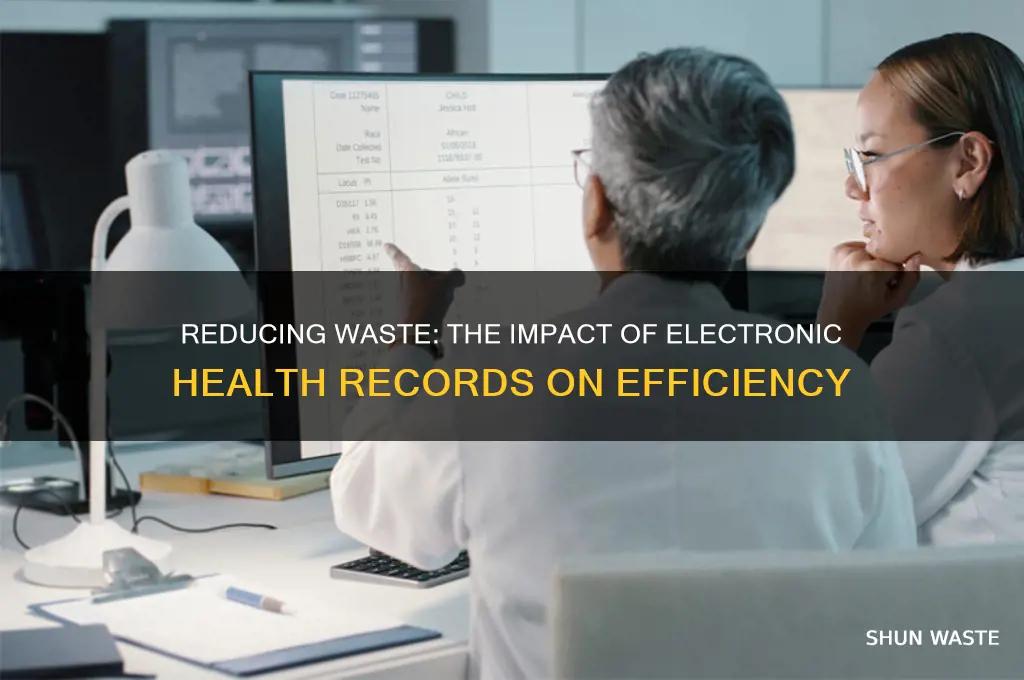 how is waste reduced by electronic health record