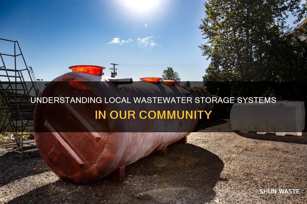 how is waste water stored in my community