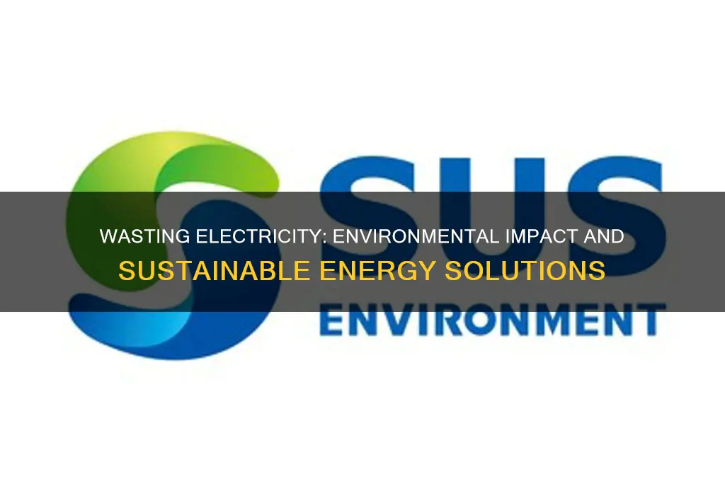 how is wasting electricity bad for the environment