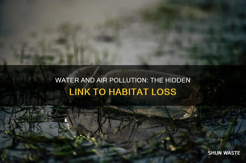 how is water and air pollution related to habitat destruction