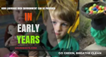 Creating Language-Rich Environments for Early Childhood Development and Learning