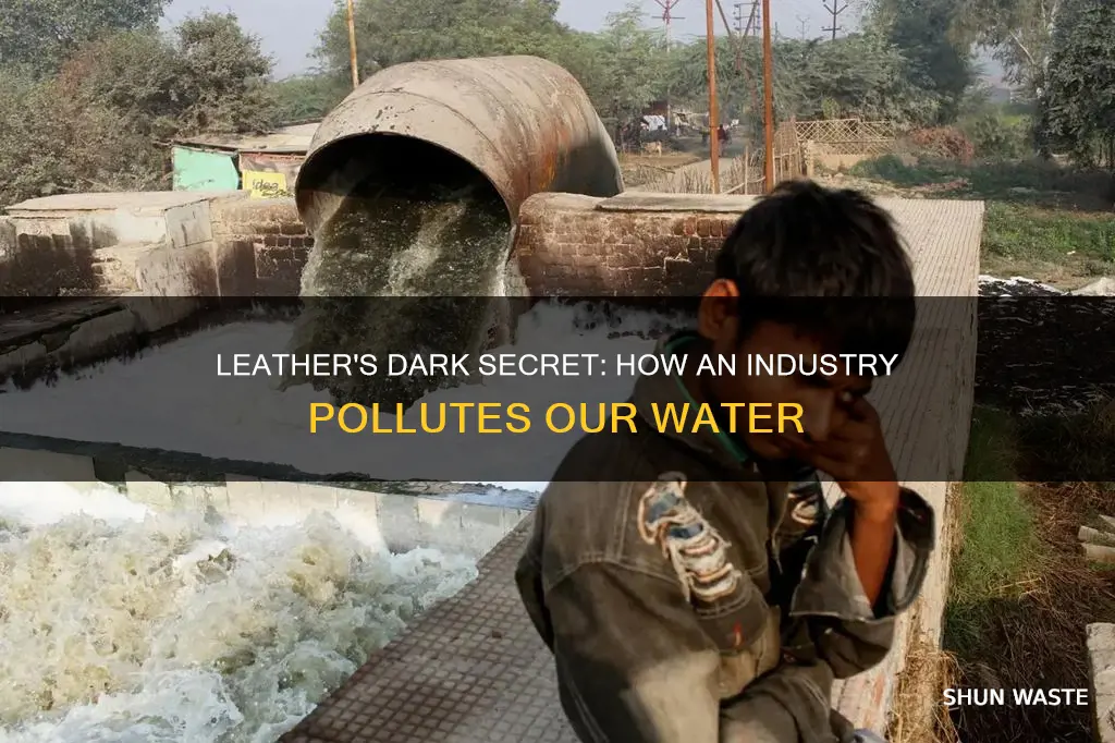 how leather industries contribute to water pollution