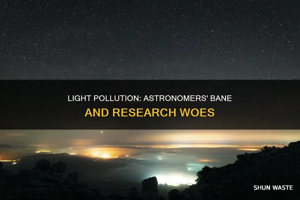 how light pollution affect astronomers