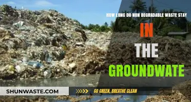 Non-Degradable Waste's Groundwater Impact: Understanding Long-Term Environmental Persistence