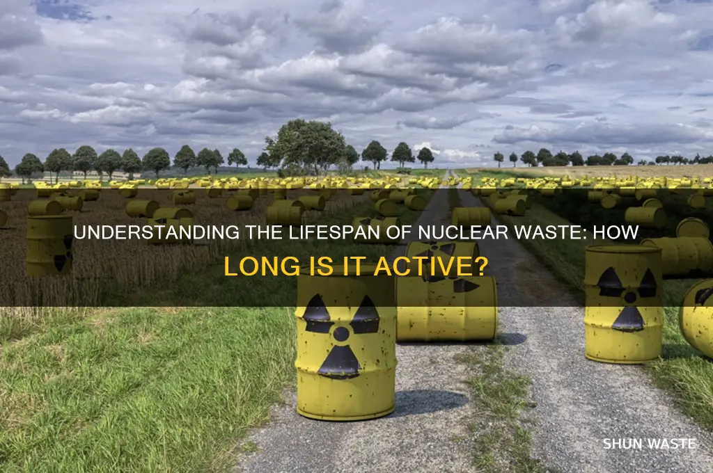 how long does nuclear waste stay active