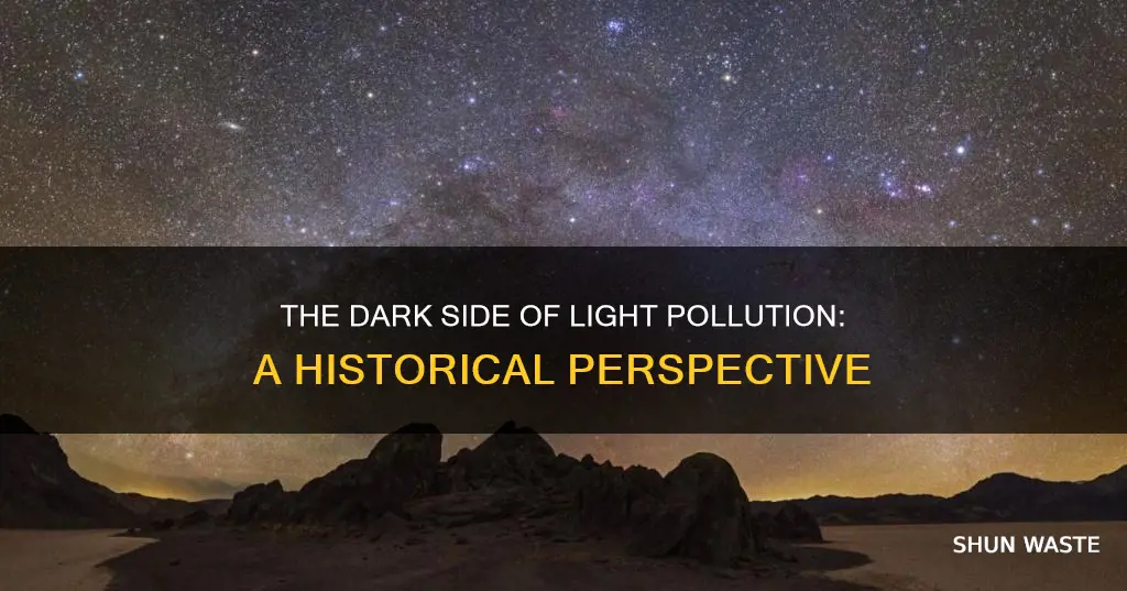 how long has light pollution been a problem