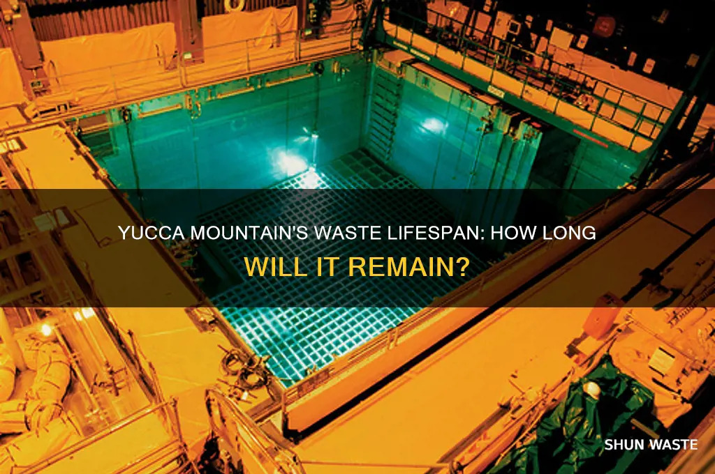 how long will waste stay in yucca mountain