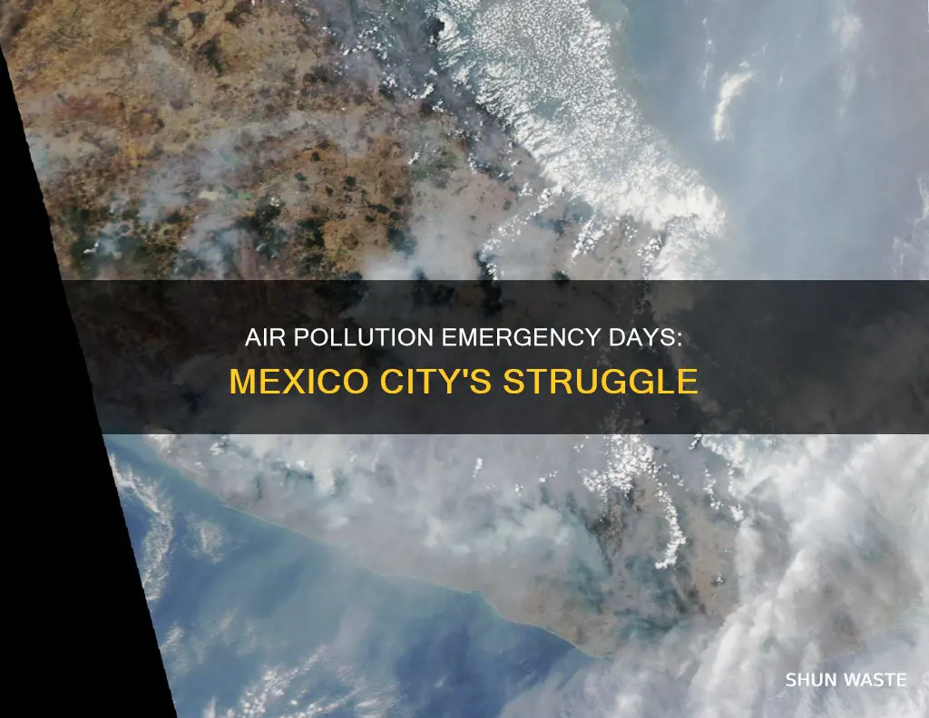 how many air pollution emergency days in mexico city