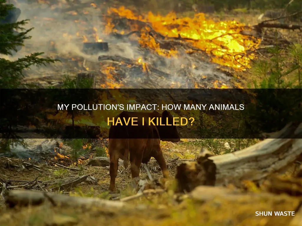 how many animals have i killed by my pollution