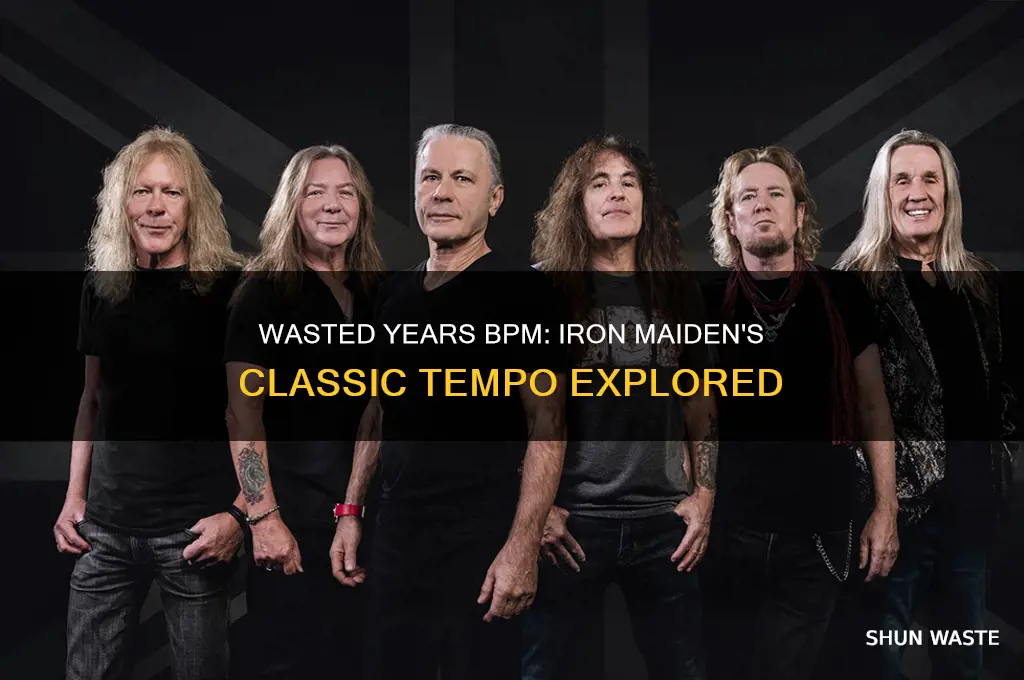 how many beats per minute is wasted years iron maiden