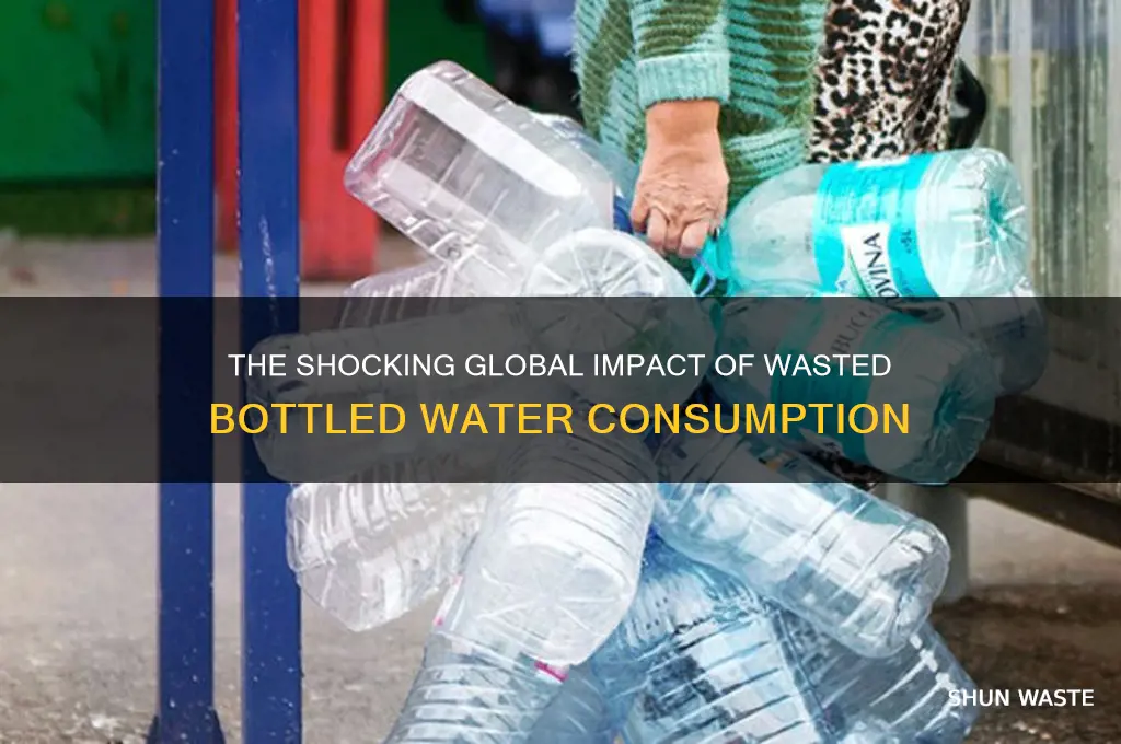 how many bottled waters are wasted in the world